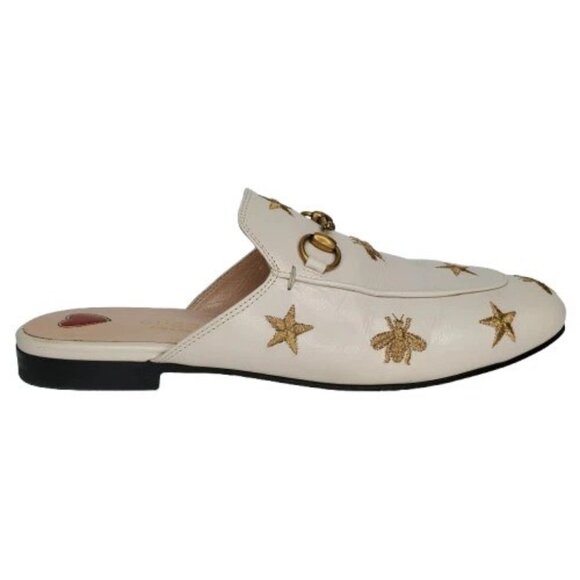 Gucci Shoes - Gucci Princetown Horsebit Bee & Star Embroidered Loafer Mule